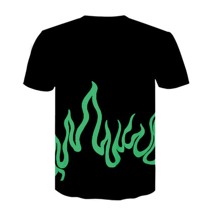 Neon Green Flame Tee by White Market