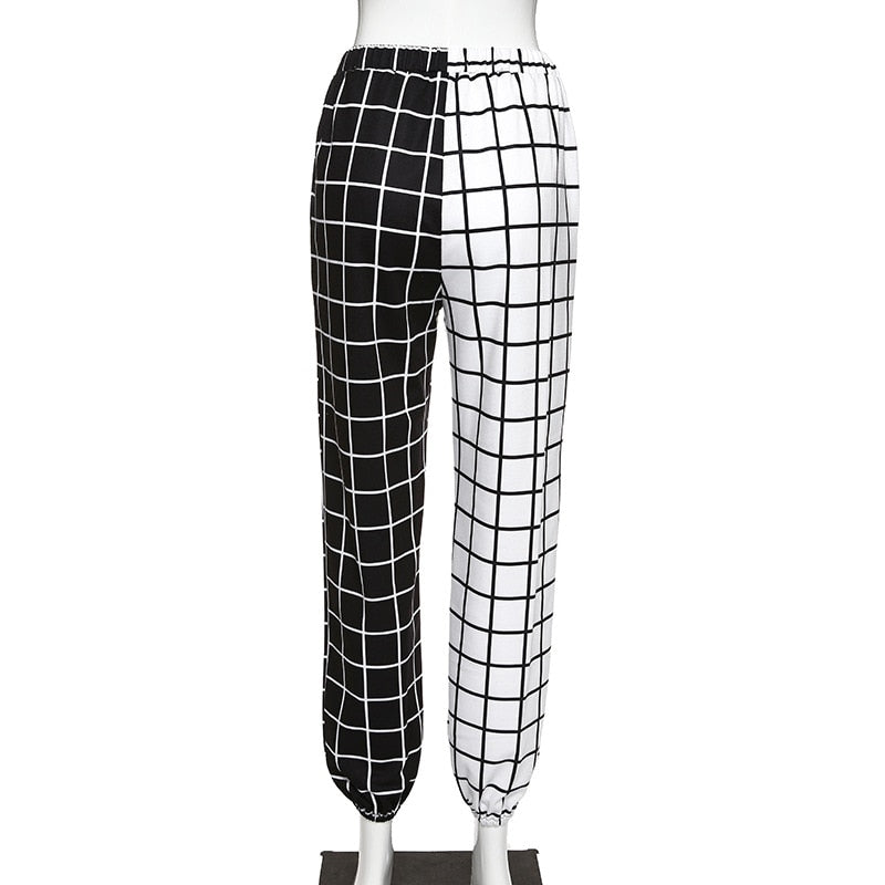 Black White Split Trousers by White Market