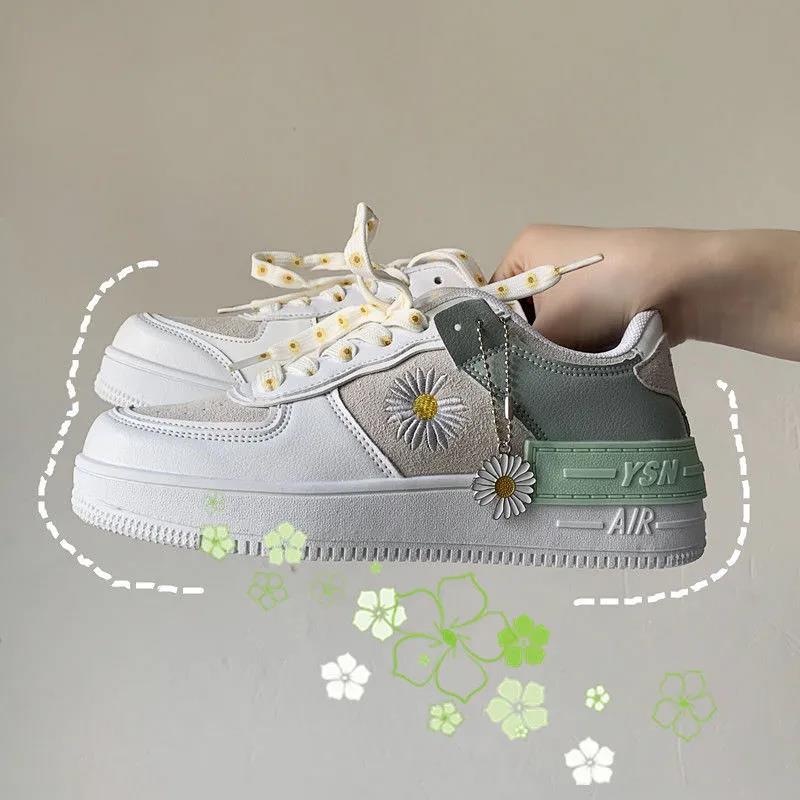 Daisy Embroidered AF1 by White Market