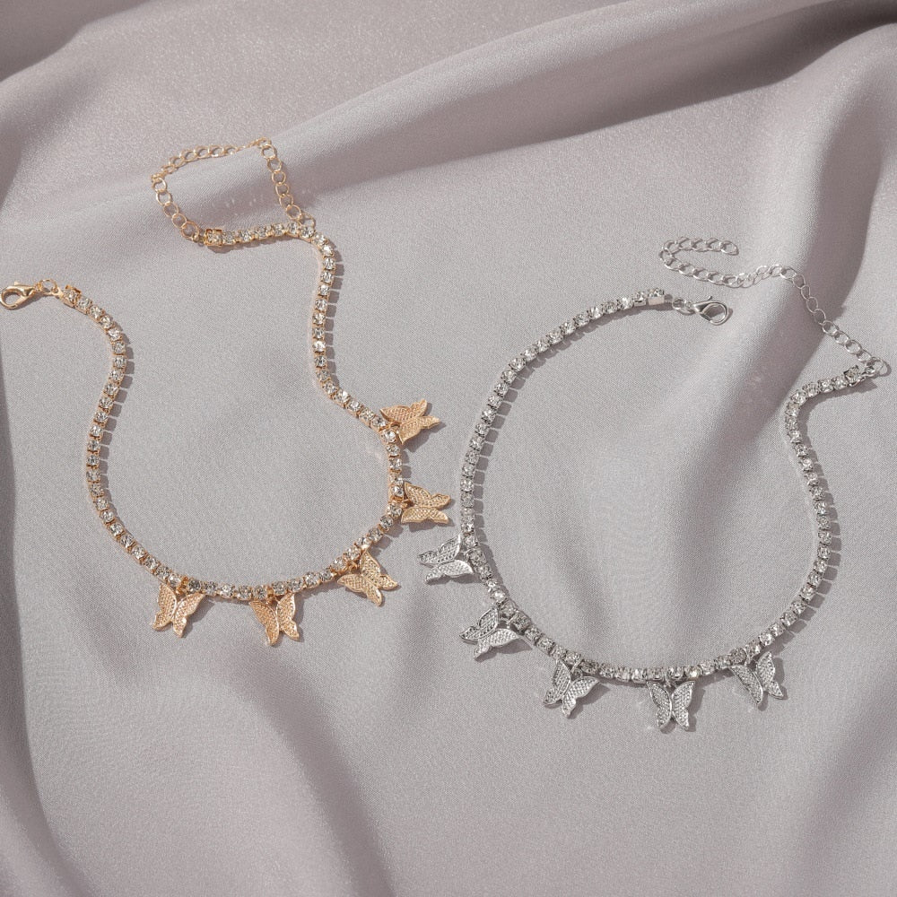 Butterfly Tennis Chain by White Market