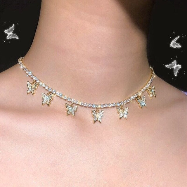 Butterfly Tennis Chain by White Market