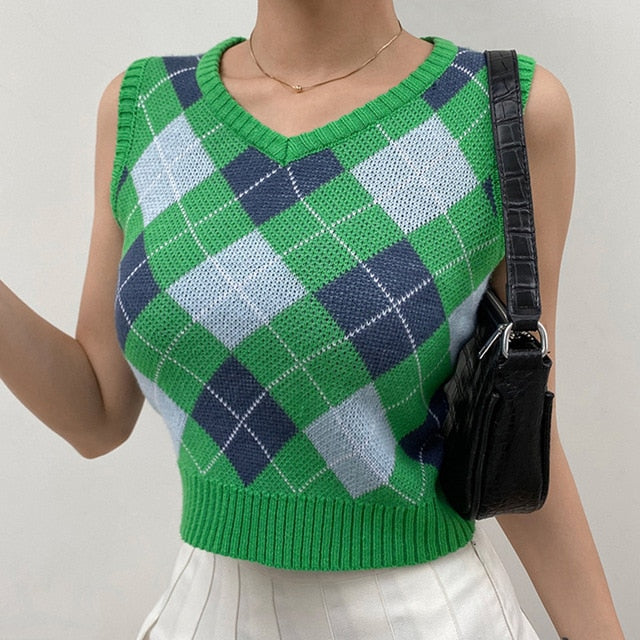 90s Vintage Vest Crop Tops by White Market