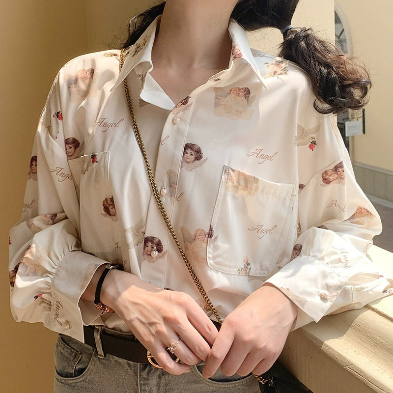 Angel Button Up Shirt by White Market