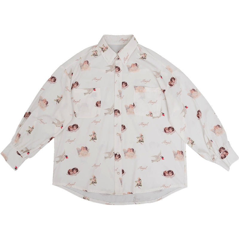 Angel Button Up Shirt by White Market