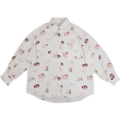 Angel Button Up Shirt by White Market