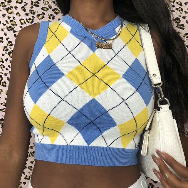 90s Vintage Vest Crop Tops by White Market