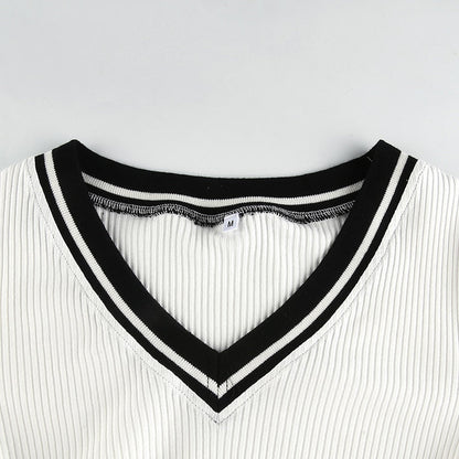 "Private School" Ribbed Crop Top by White Market