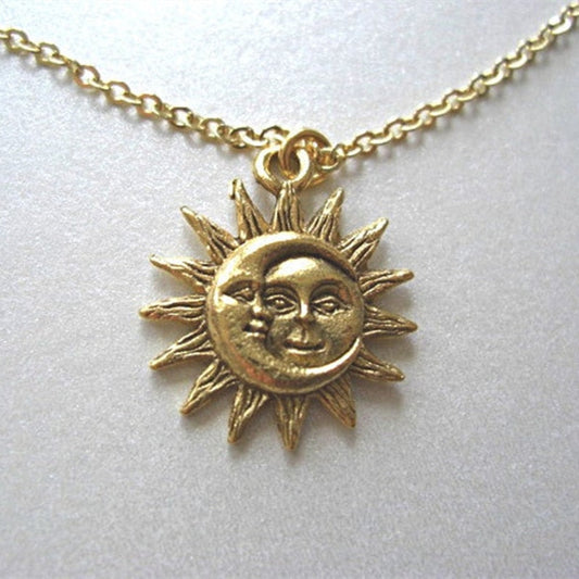 Moon & Sun Necklace by White Market