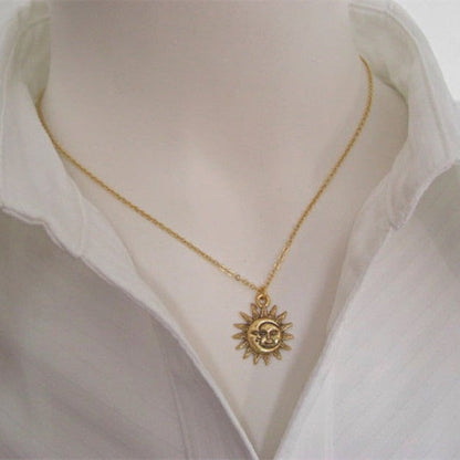 Moon & Sun Necklace by White Market