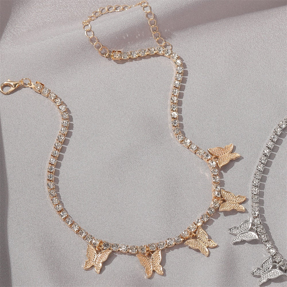 Butterfly Tennis Chain by White Market