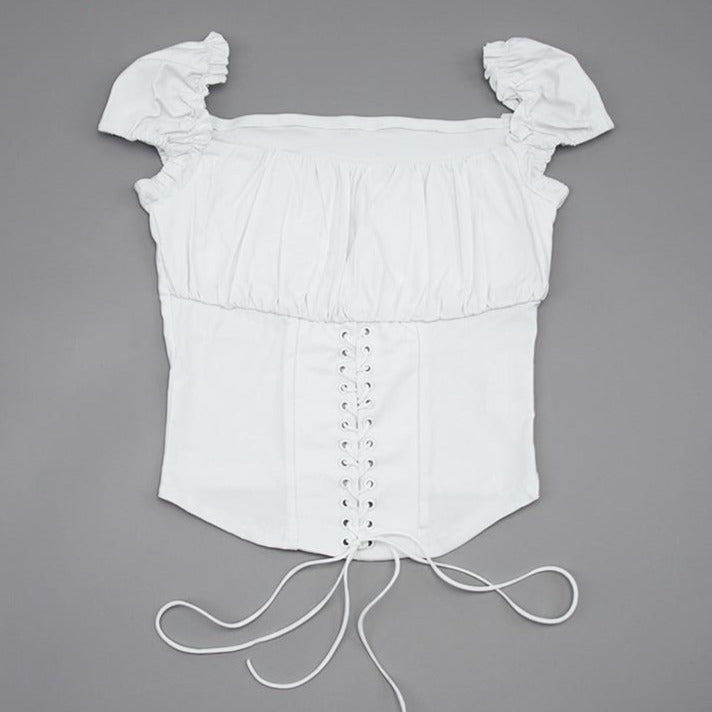 Off Shoulder Corset Top by White Market