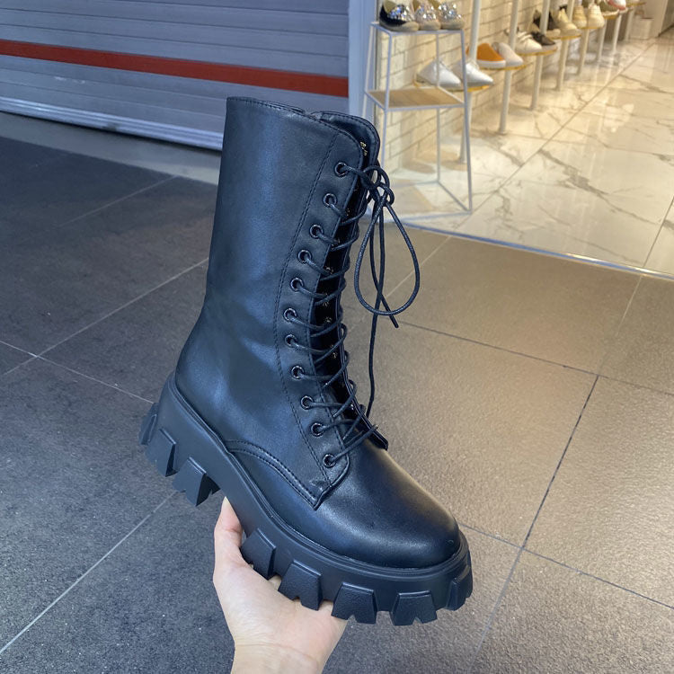 Chunky Platform Combat Boots by White Market