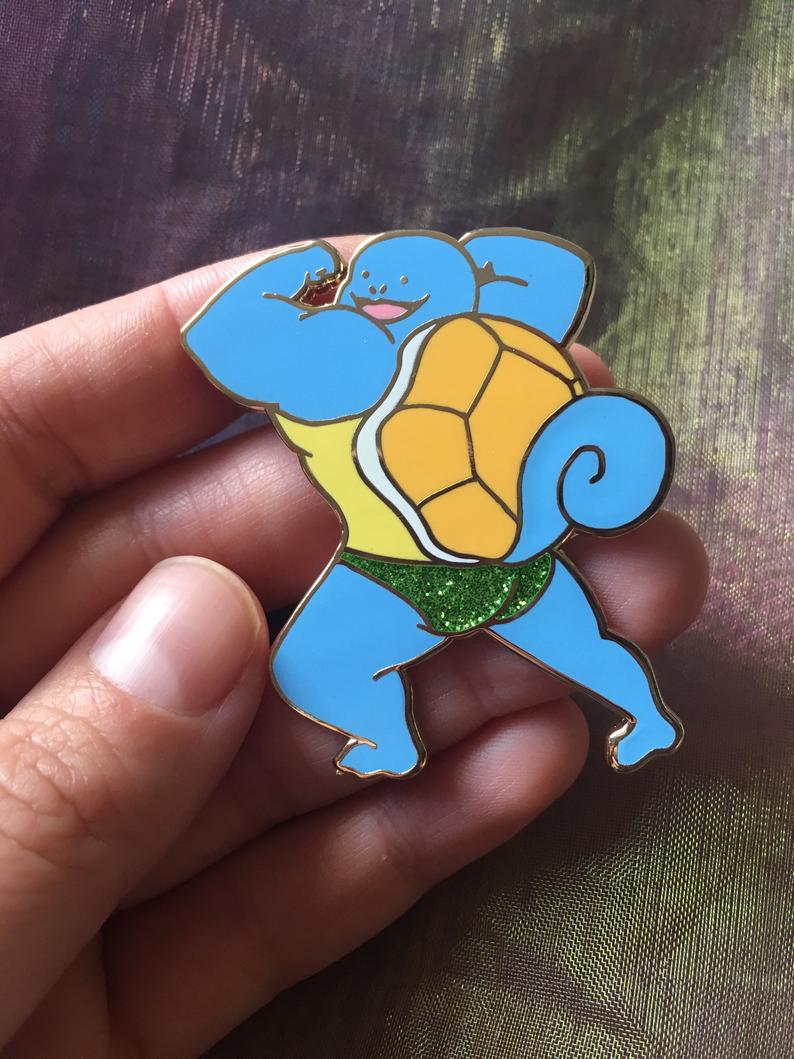 Hot Squirtle Pin by White Market