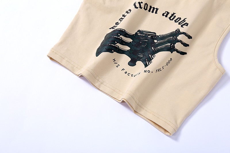 Death From Above Crop Top by White Market