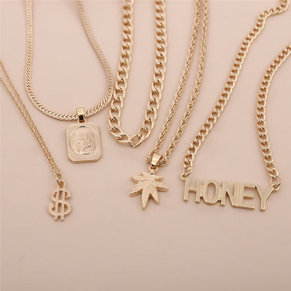 5 Piece High Honey Chain Set by White Market