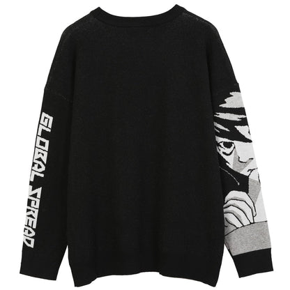 Death Note Knitted Sweater by White Market