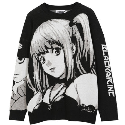 Death Note Knitted Sweater by White Market