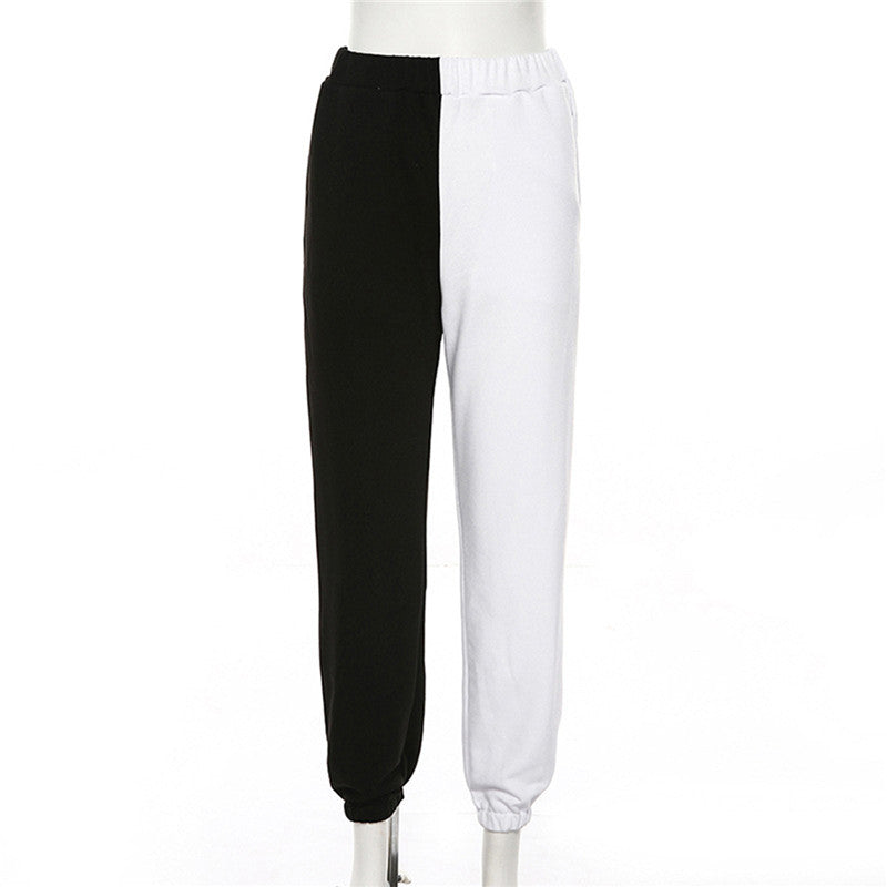 Black White Split Trousers by White Market