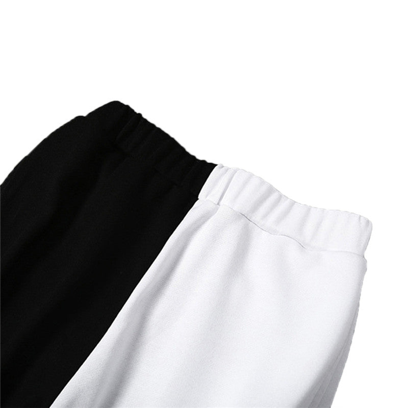 Black White Split Trousers by White Market