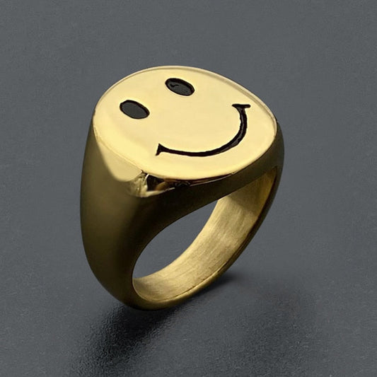 Happy Face Ring by White Market