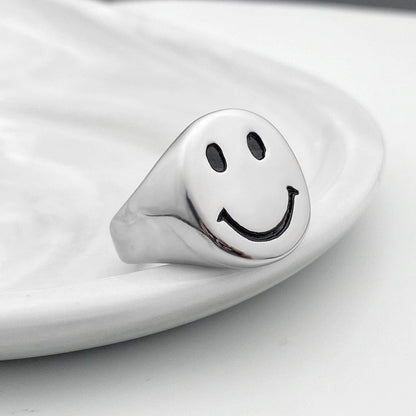 Happy Face Ring by White Market