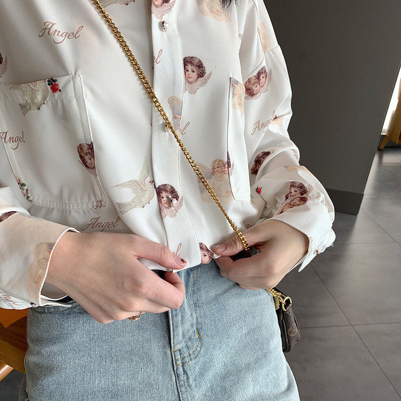 Angel Button Up Shirt by White Market