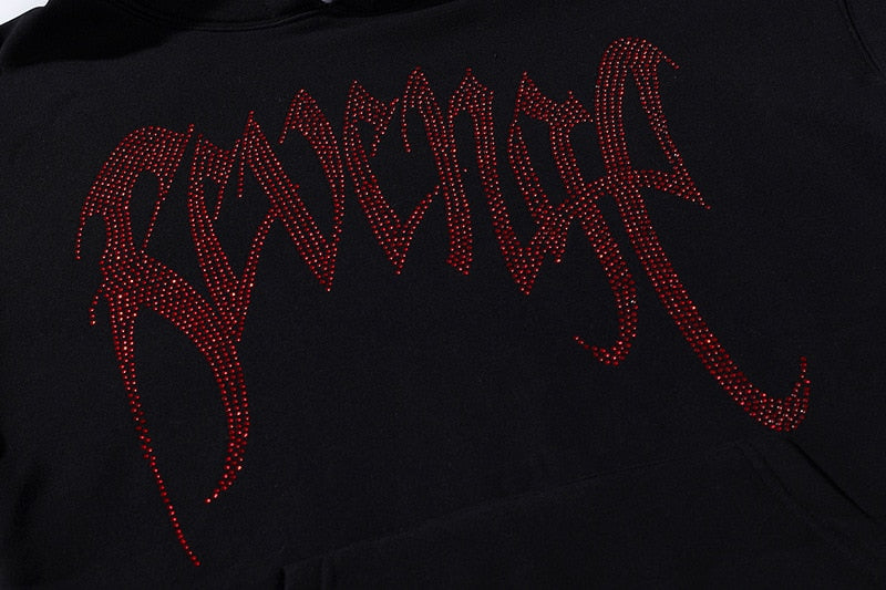 Revenge Rhinestones Hoodies by White Market