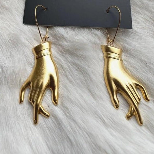 Hand Earrings by White Market