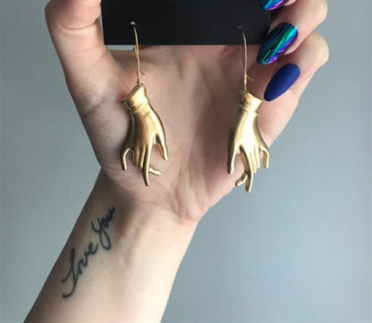 Hand Earrings by White Market