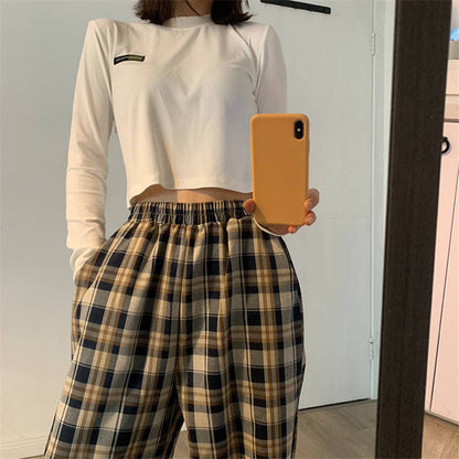 Thick Plaid Trousers by White Market