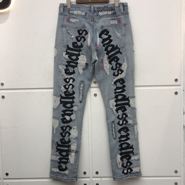 "Endless" Embroidered Jeans by White Market