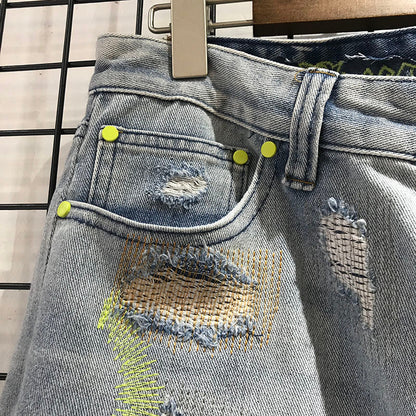 "Endless" Embroidered Jeans by White Market