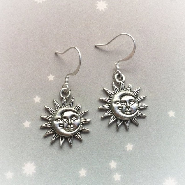 Sun and Moon Earrings by White Market