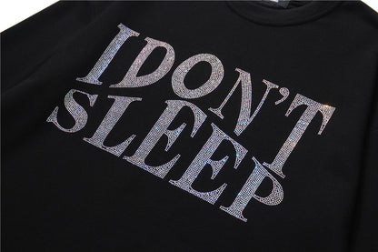 I Don't Sleep Rhinstone Sweater by White Market