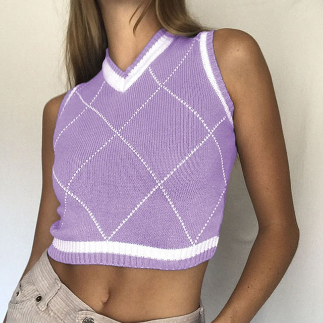 90s Vintage Vest Crop Tops by White Market