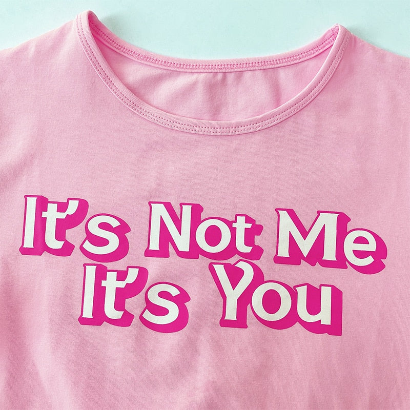 "It's Not Me It's You" Cropped Tee by White Market