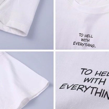 "To Hell With Everything" Tee by White Market