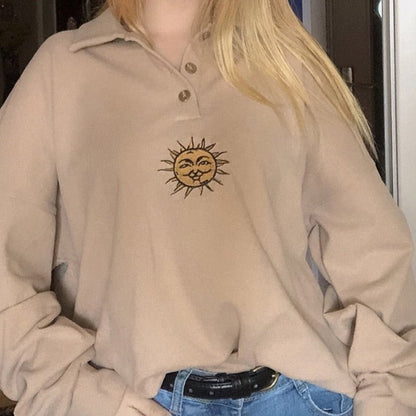 Tarot Sun Long Sleeve Sweater by White Market