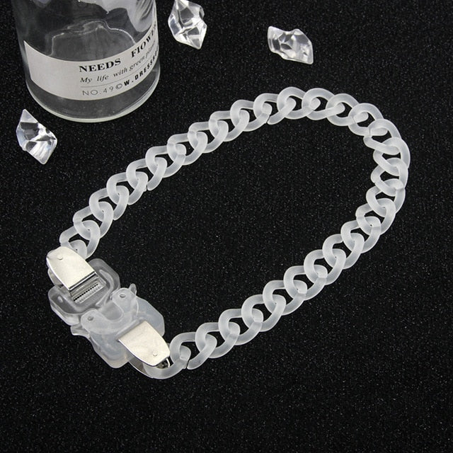 Acrylic Chain Necklace Bracelet Set by White Market