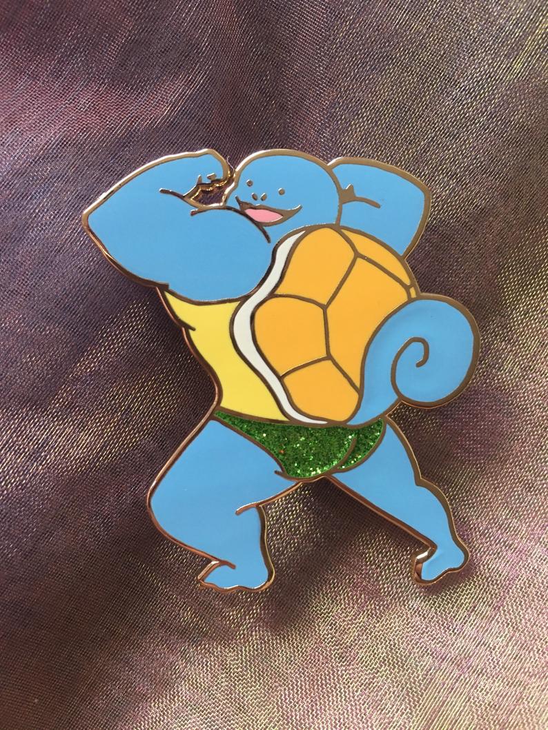 Hot Squirtle Pin by White Market