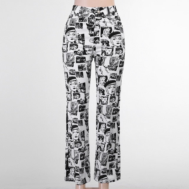 90s Comic Trousers by White Market