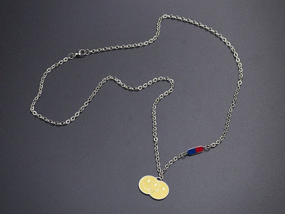 Happy & Sad Necklace by White Market