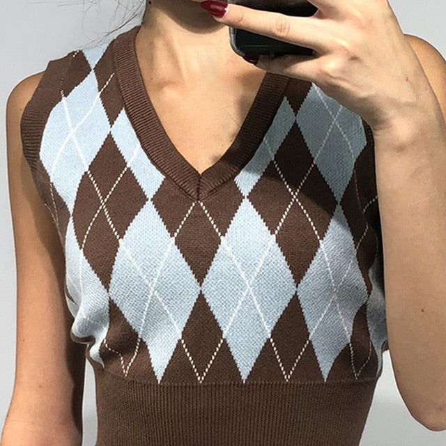 90s Vintage Vest Crop Tops by White Market