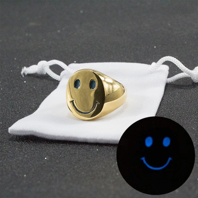 Happy Face Ring by White Market