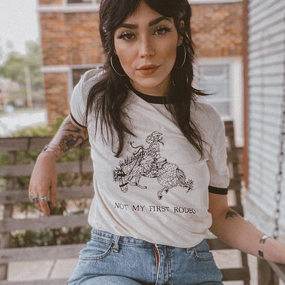 "Not My First Rodeo" Ringer Tee by White Market