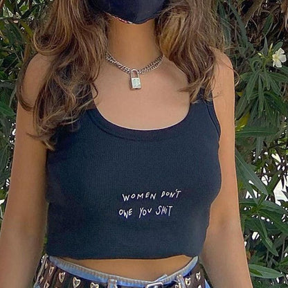 Don't Owe You Shit Crop Top by White Market