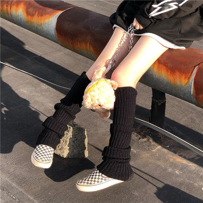 Knitted Ankle Warmers by White Market