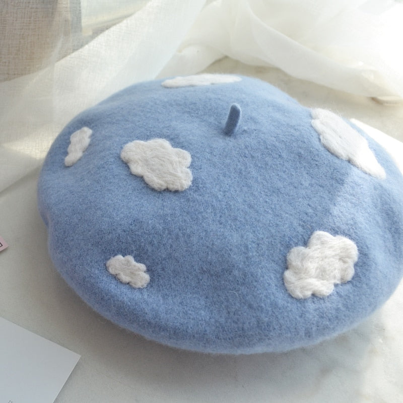 Head In The Clouds Beret by White Market