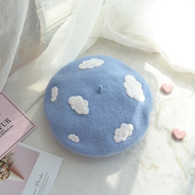 Head In The Clouds Beret by White Market