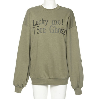 Luck Me I See Ghosts Sweater by White Market